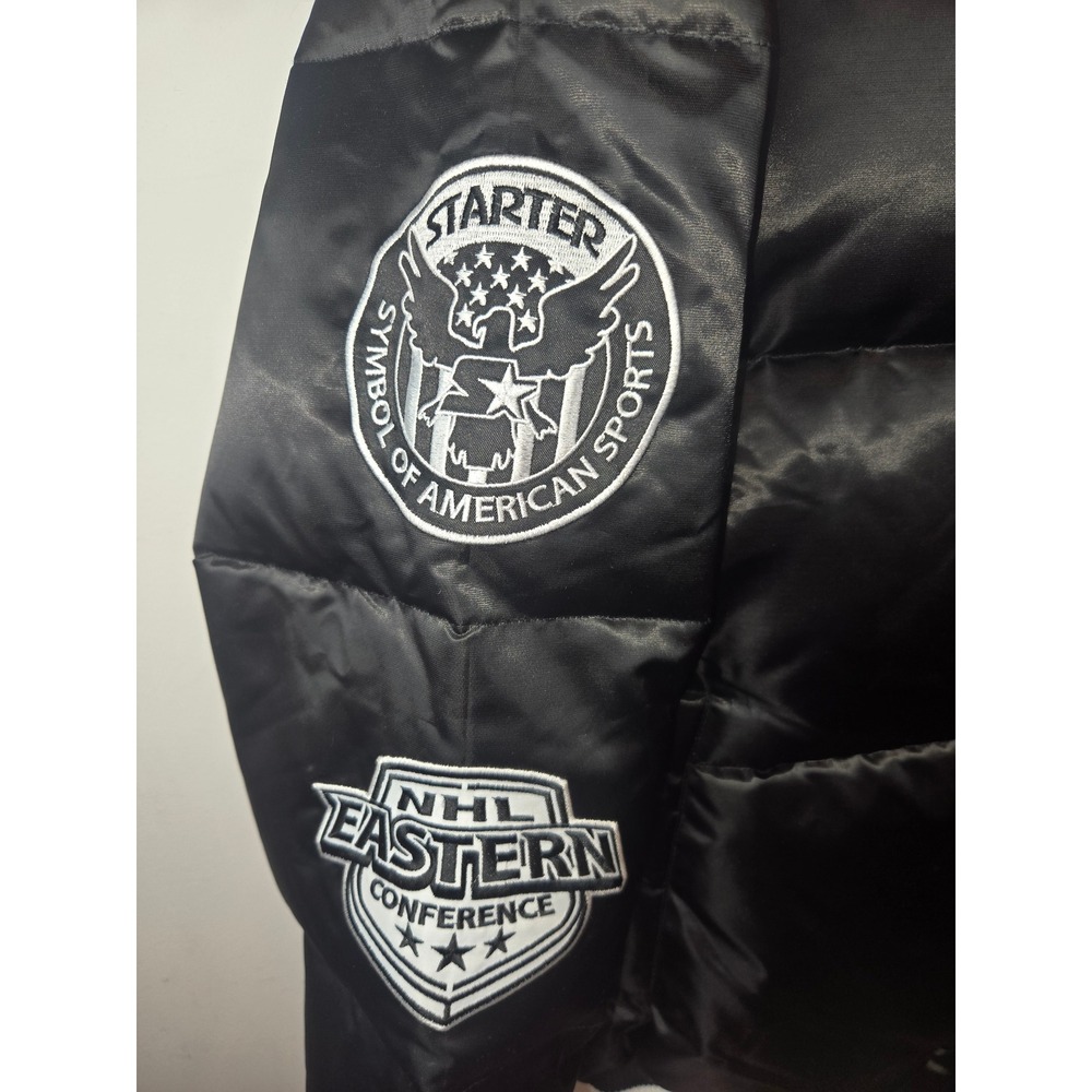 Starter Black Label New Jersey Devils Puffer Jacket Mens XL NHL Black NWT - Picture 2 of 10